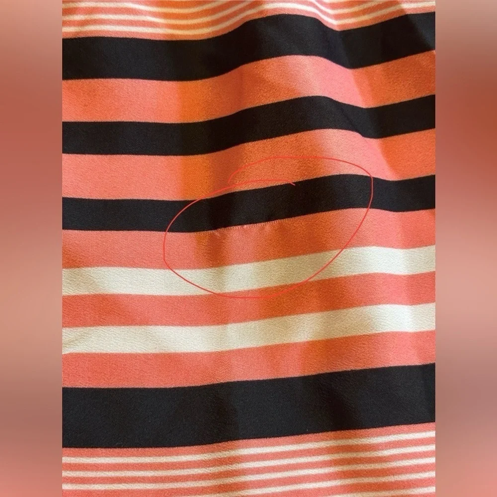 Rue 21 Girls Sleeveless Pink, Black, White stripe  Dress size Medium Pockets